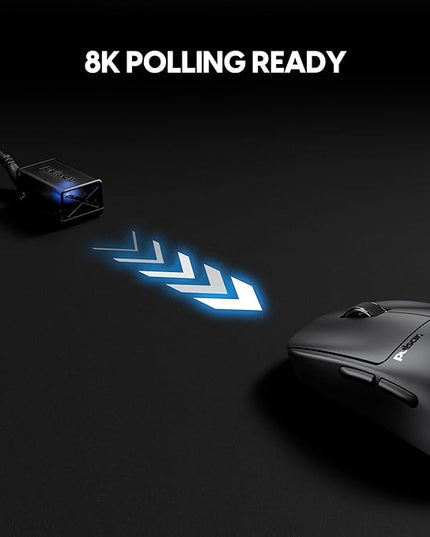 Pulsar Gaming Gears X2 Crazylight Wireless Gaming Mouse, Ultra Lightweight 1.23 oz (35g), Optical Switch, 32000 DPI, 750 IPS, XS-1 Sensor, 8k Compatible (Jet Black)