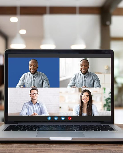 KHOMO Gear 62-Inch Blue Screen Backdrop – Collapsible & Portable Chromakey Background for Streaming, Video Calls, Photography, Zoom & Gaming – Wrinkle-Resistant, High-Density Fabric, Easy Setup