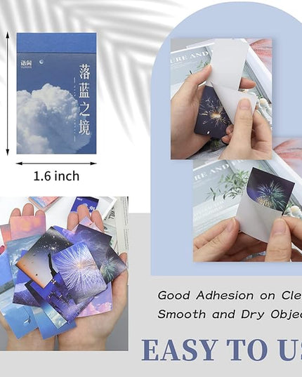 450 Pieces Washi Sticker Set, 9 Set Scrapbooking Diary Planner Album Diary Notebook, Scrapbooking Sticker Journaling Supplies for DIY Arts and Crafts Card Making Laptop Decoration