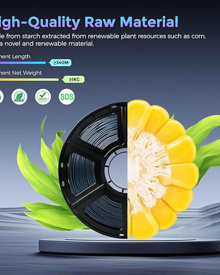 FLASHFORGE PLA Filament 1.75mm +/- 0.02mm Burnt Titanium, Color Changeable 3D Printer Filament 1kg (2.2lbs), Chameleon Changing Colors with Light, Perfectly Hide The Layer Line