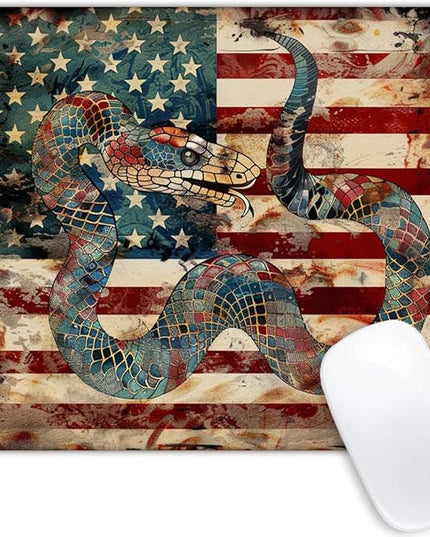 Square Mouse Pad Colorful Mythical Dragon and National Flag-3,Gaming Mouse Pads for Desk,Soft Computer Waterproof Non-Slip Mouse Mat
