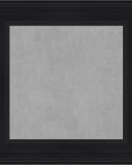 Amanti Art Black Framed Magnetic Board 17x17 X-Small Vision Board for use with Magnets, 100% Metal Sheet to Display Items as Office Decor or for Home Organization in mudroom, Kitchen or Kids Room