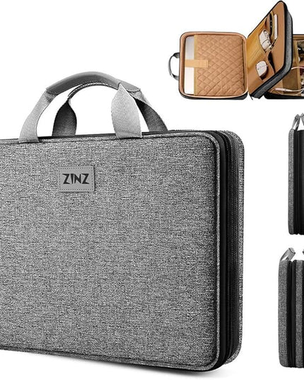 ZINZ Slim Expandable Laptop Case 15.6 Inch Sleeve Upgraded Protective Durable Recycled Carrying Case Compatible with MacBook 15" & 16" and Most 15" 15.6" 16" Notebook,D01G03