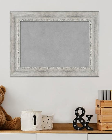 Amanti Art White Framed Magnetic Board 16x22 Small Vision Board for use with Magnets, 100% Metal Sheet to Display Items as Office Decor or for Home Organization in mudroom, Kitchen or Kids Room