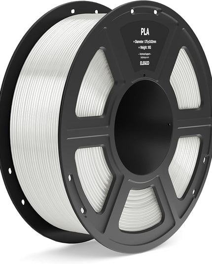 ELEGOO PLA Filament 1.75mm Translucent 1KG, 3D Printer Filament Dimensional Accuracy +/- 0.02mm, 1kg Spool(2.2lbs) Fit Most FDM 3D Printers