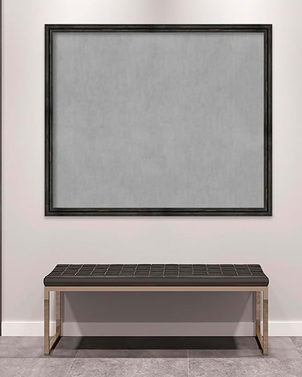 Amanti Art Black Framed Magnetic Board 43x51 Oversize Vision Board for use with Magnets, 100% Metal Sheet to Display Items as Office Decor or for Home Organization in mudroom, Kitchen or Kids Room