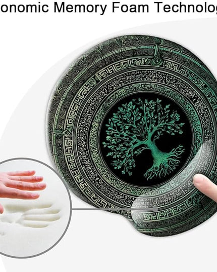 Ergonomic Mouse Pad with Wrist Support,Mouse Pad with Wrist Rest,Relieve Wrist Pain Mousepad Non-Slip Rubber Base,Mouse Pads for Desk,Computers,Laptop,Office,Home,Accessories Rug