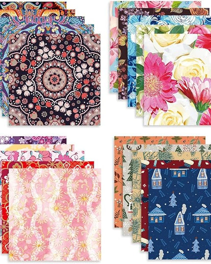10 Different Packs Full Collection Origami Paper Kit 6 Inch Square Double Sided Color Vivid Colors Creation Easy Fold Paper Set Hand Crafts Paper Arts Creativity