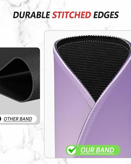 ITNRSIIET Mouse Pad Non-Slip Rubber Base Smooth Surface Stitched Edges Waterproof Durable Compatible with All Mice for Office & Gaming, Desk Accessory, Diameter 8.7 inch, Lavender Gradient