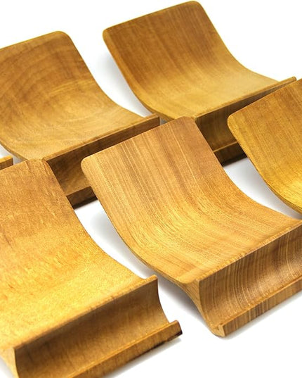 XDK Wood Laptop Stand for Desk, Ergonomic Height Riser for Notebook Computer up to 15 Inches, Wooden Holder for MacBook/Aluminum Laptops