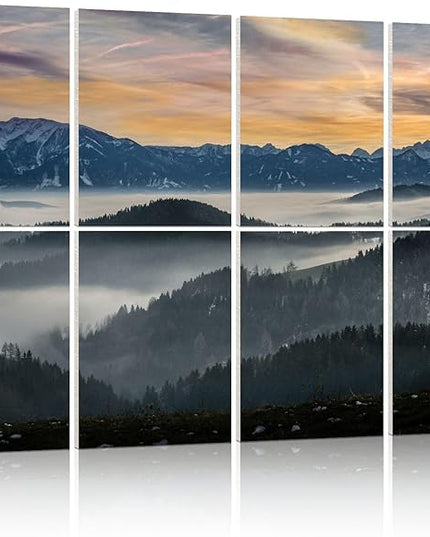 YPY Acoustic Panels Soundproof Wall Panels: Decorative Sound Absorbing Wall Art Soundproofing Panels Recording Studio Acoustical Treatments 8 Pack 48x32 Inches