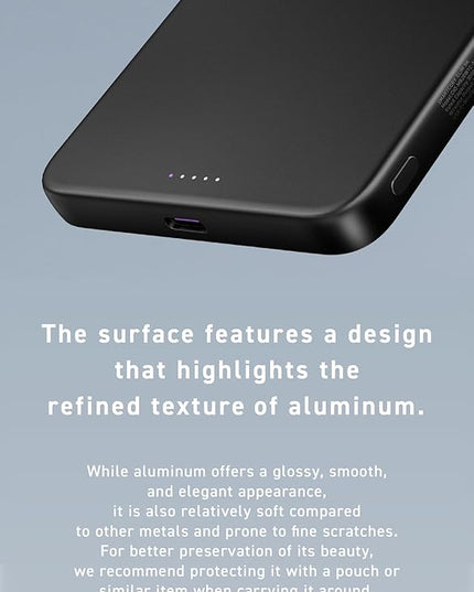 CIO Qi2 Magsafe Charger, 5000mAh Ultra-Slim Magnetic Wireless Charger iPhone, Magsafe Battery Pack, 15W Wireless + 20W USB-C PD iPhone Magnetic Fast SMARTCOBY Slim 5K (Black, Safety Model)