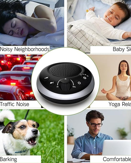 Sound Machine Loud White Noise Machine Nonstop Brown Noise Sleep Machine 30 Soothing Sounds for Baby Kids Adults Pink Noise Sounds Machine 36-Level Vol 4 Timer Memory Function for Home Travel Office