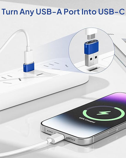 Elebase for Apple Watch Series 11 SE Ultra 3 Adapter,USB to USB C Adaptor,Type C Female to A Male Cable Converter for iWatch 9 10 9,Airpods 4 2,iPad 8th 9th 10th Air 4th 5th Mini 7 7th 6th Generation