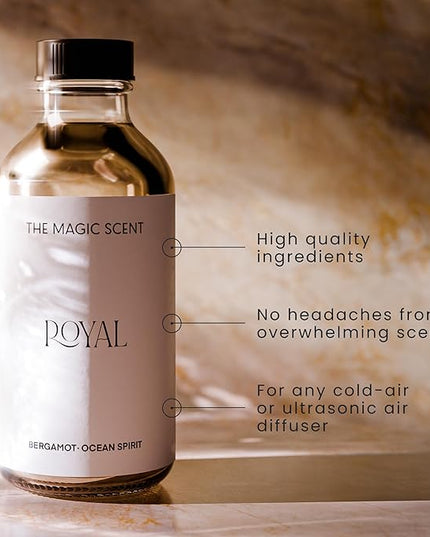 The Magic Scent Royal Hotel Diffuser Oil - Cold-Air & Ultrasonic Scented Oils for Diffuser Inspired by The Ritz Hotel, London - Essential Oils for Diffusers Aromatherapy (500 ml)