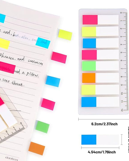 Golcellia 1600 Pieces, Transparent Sticky Notes, Page Markers, Book Tabs, Sticky Note Tabs, Sticky Tabs, Page Tabs, Label Stickers, Pop Up Index Tabs, Tabs Flags Stickers, Index Tabs Flags