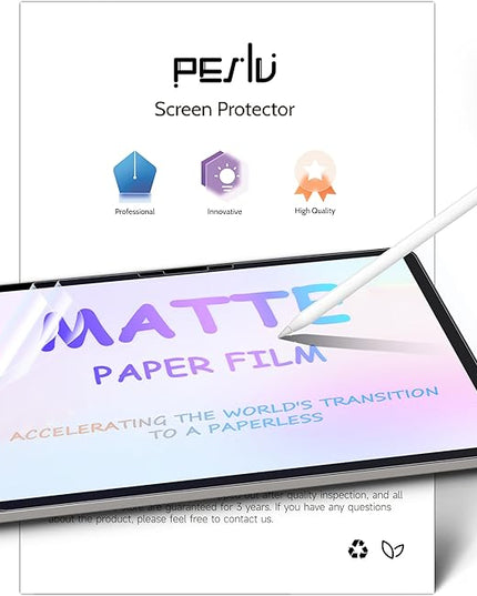 2 Pack Like Paper Screen Protector for iPad Pro 11 Inch M4/M5 [2024/2025 5/6th Gen], Matte Anti Glare PET Film/Blue Light Filter Eye Protection Cover/Drawing & Writing Feel Like on Paper