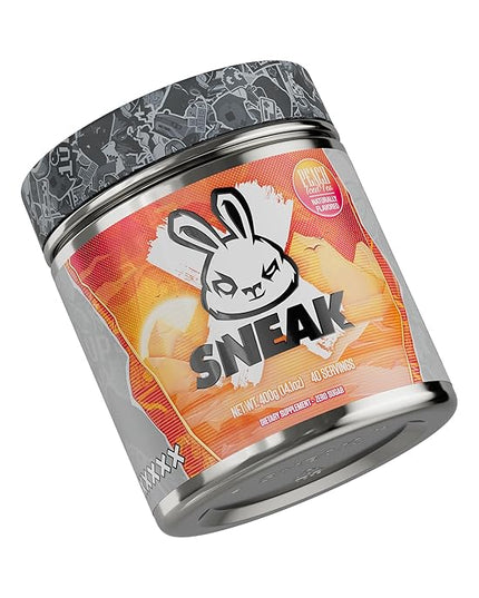 SNEAK Energy Drink Powder | Peach Iced Tea | No Sugar. No Nasties. Just Natural Caffeine, Focus-Boosting Nootropics | 40 Servings