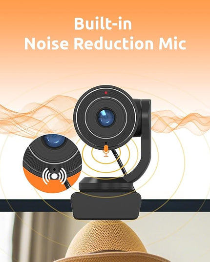 TOUCAN 1080P Webcam with Microphone,FHD Streaming Camera with 1080P/60fps,Privacy Protection Plug Play Ultra Compact Web Cam w/ 89°View for Computer/Meeting/Online Classes/Zoom/YouTube