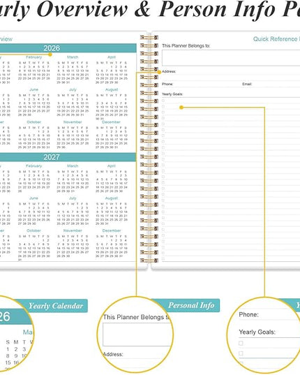 Daily Planner 2026 Full Page Per Day- 2026 Daily & Monthly Planner from January 2026 to December 2026, Day Planner 2026 with 12 Months Tabs, 8.5" x 11", Pink Flowers