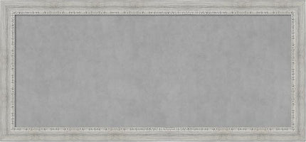 Amanti Art White Framed Magnetic Board 24x52 Oversize Vision Board for use with Magnets, 100% Metal Sheet to Display Items as Office Decor or for Home Organization in mudroom, Kitchen or Kids Room