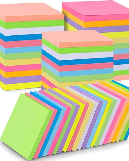 36 PCS Sticky Notes Bulk 3x3 Inch Colorful Sticky Notes 75 Sheets/Pad 12 Colors, Adhesive Sticking Self-Stick Multicolor Memo Note Pads for Teacher Student School Office Meeting Blank Desk Pads