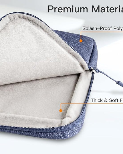 JETech Laptop Sleeve for 14-Inch MacBook Air/Pro, MacBook Pro M5/M4/M3/M2/M1 2021-2025, Waterproof Bag Case with Pocket, Compatible with 14 Inch Notebook (Purple)