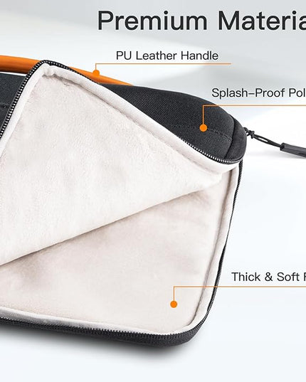JETech Laptop Sleeve for 13-14Inch MacBook Air/Pro (M5/M4/M3/M2/M1,2020-2025), Waterproof Bag with Portable Handle and Pocket