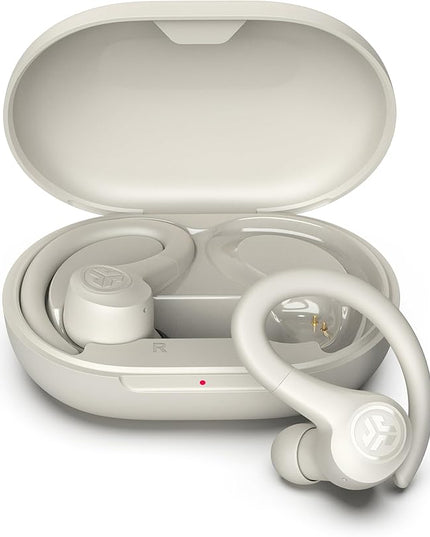 JLab Go Sport+ Wireless Workout Earbuds Featuring C3 Clear Calling, Secure Earhook Sport Design, 35+ Hour Bluetooth Playtime, and 3 EQ Sound Settings (Sand)