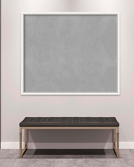 Amanti Art White Framed Magnetic Board 42x50 Oversize Vision Board for use with Magnets, 100% Metal Sheet to Display Items as Office Decor or for Home Organization in mudroom, Kitchen or Kids Room