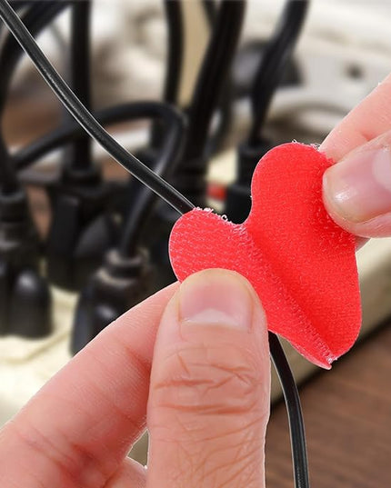 30 Pcs Multi Color Cable Labels, 6 Colors Write On Wire Labels Cord Label for Electronic Cable Management Writable Cord Tag Self-Adhesive Nylon Wrap-It Cables Label for Computers Cables Identification
