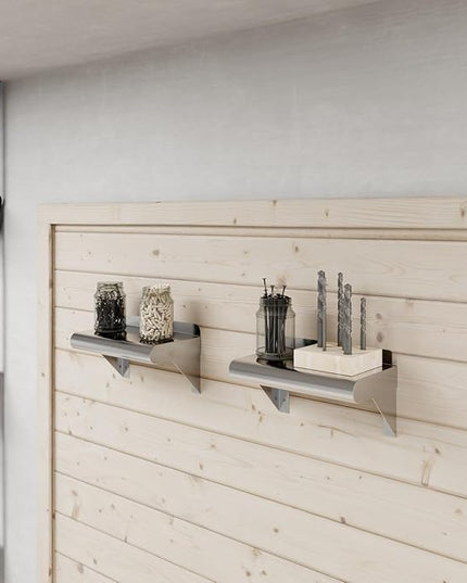 AmGood 6 in. x 10 in. Stainless Steel Wall Mount Shelf. Commercial/Home. Kitchen, Restaurant, Garage, Laundry, Utility Room. NSF