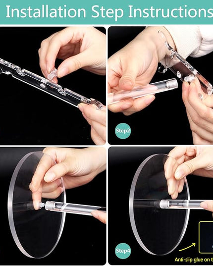 Clear Acrylic Headphone Stand for AirPods Max/Gaming Headsets (HyperX/Xbox) - Universal Holder for Bose, Beats & Wireless Headphones - Space-Saving Organizer (Pure Transparency)
