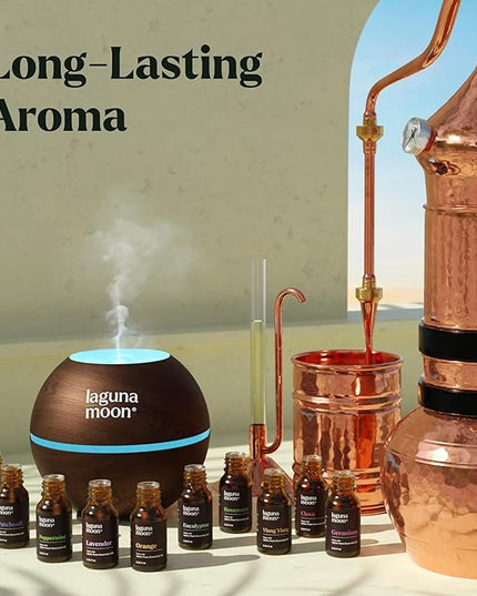 Essential Oils Set - Top 10 Gift Set Blends for Fragrance, Diffusers, Humidifiers, Aromatherapy, Cars & Home Products, Room Sprays, Candle Making, Yoga - Fragrance Oils for Botanical Fresheners Making