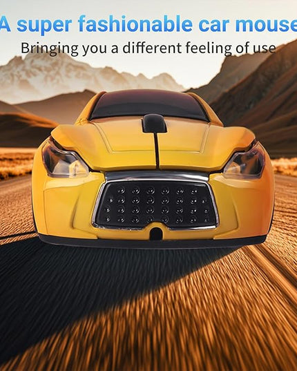 elec Space Car Mouse, Wireless Mouse (Yellow)