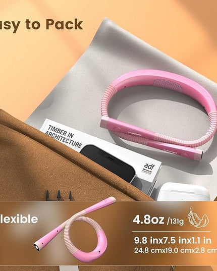 Glocusent Book Light, 3-Color & 6-Brightness Reading Light, Bendable Neck Light, 80-hr Lasting Rechargeable Book Light, Perfect Reading Lights for Books in Bed, Knitting, Book Lovers Gifts - 1Pack