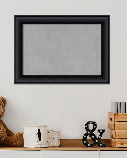 Amanti Art Black Framed Magnetic Board 15x21 Small Vision Board for use with Magnets, 100% Metal Sheet to Display Items as Office Decor or for Home Organization in mudroom, Kitchen or Kids Room