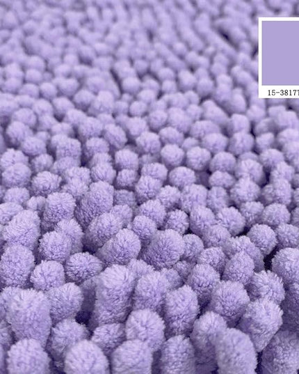 MAYSHINE Round Area Rug Set for Bathroom | Soft Plush Chenille Bath Mat, Water Absorbent Non-Slip Bathroom Rug | Washable Shag Carpet for Shower, Bedroom, or Home Décor | 36"x36" Round | Lavender