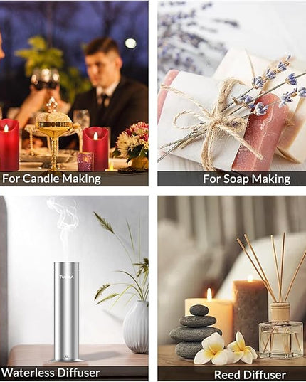 Tuqila Essential Scent Oil Cinnamon pples 20ML Sampler Waterless Diffuser Oil for Cold Air Diffusers, Luxury Home Fragrance Oils, Aromatherapy Oils for Spa, Office, Long-Lasting Refill