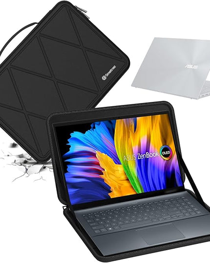 Smatree Hard EVA Protective Sleeve Compatible for 15.6inch ASUS Chromebook Flip CX5 CX5500, for 16inch Vivobook S16 S5606, for 16inch Zenbook S 16 UM5606, for 15.6inch Zenbook Pro 15 OLED Case (X8279)