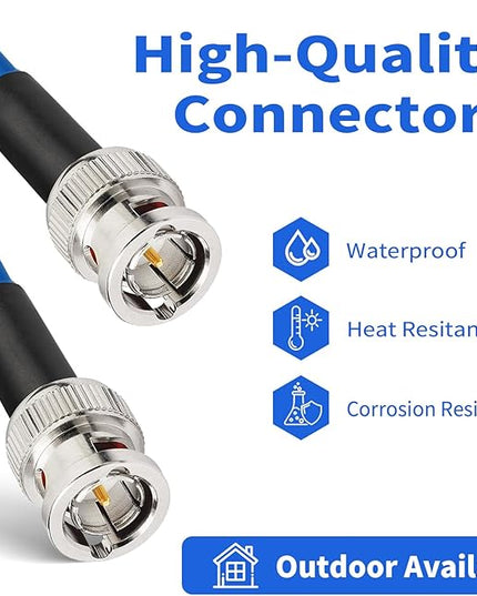 Superbat 3G 6G SDI Cable 150ft BNC SDI Video Cable 75 Ohm Belden 1694A Support 6G 3G-SDI HD-SDI Video Security Camera, Converter