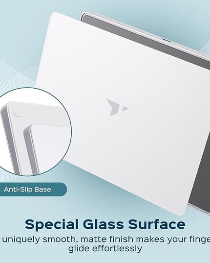 Turonic TP1 Wireless Touchpad, Bluetooth 2.4GHz, Type-C Rechargeable, 150×105mm Area, Up to 30H Use, 4-Touch Recognition, Multi-Device Connection, Precision Glass Surface, Compatible with Windows