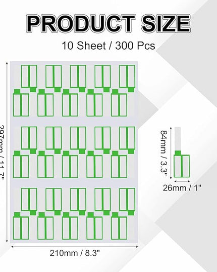 uxcell 300 Pcs Cable Labels, Waterproof Wire Cord Labels Tags, Cord Organizer Management Tags for Charger Cable Organizer Wire Markers Printer, Light Green