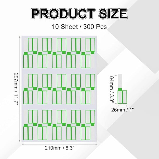uxcell 300 Pcs Cable Labels, Waterproof Wire Cord Labels Tags, Cord Organizer Management Tags for Charger Cable Organizer Wire Markers Printer, Light Green