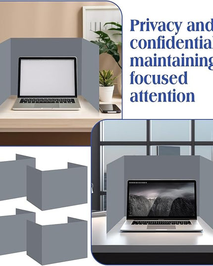 Crtiin 24 Pcs Privacy Folders for Students Desk Dividers Standard School Privacy Cardboard Board Testing Dividers Shield for Classroom Teacher Supplies Keep Eyes from roving(Simple)