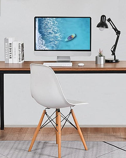 Bast Board Modern Simple Style Computer Desk Standing Table 30x59 Inches Large Office Desk Computer Table Study Writing Desk Workstation for Home Office Black Metal Frame