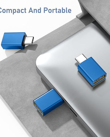 Basesailor USB C to USB Adapter 3Pack,USBC Male to USBA 3.0 Female OTG Adapter,Type C Thunderbolt 5 4 3 Converter for iPhone 17 16 15 Max,MacBook Pro Air,Mac,iPad,Microsoft Surface,Samsung Galaxy S25