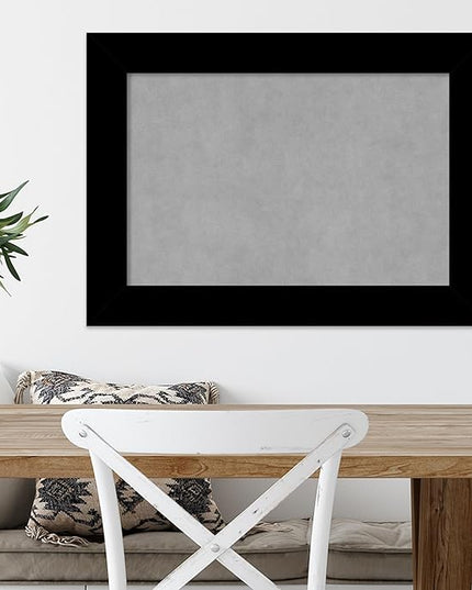 Amanti Art Black Framed Magnetic Board 21x29 Medium Vision Board for use with Magnets, 100% Metal Sheet to Display Items as Office Decor or for Home Organization in mudroom, Kitchen or Kids Room