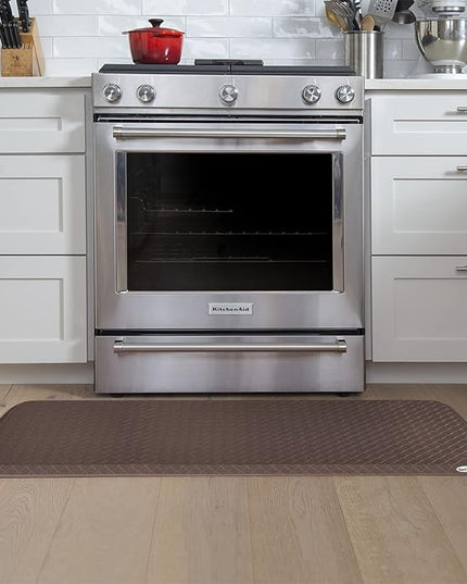 GelPro Elite Premier Gel & Foam Anti-Fatigue Kitchen Floor Comfort Mat, 20" x 48", Basketweave Truffle