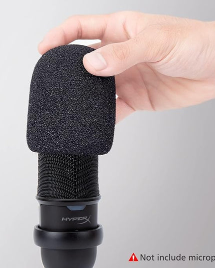 SoloCast Microphone Pop Filter Windscreen - Noise Reduction Gaming Mic Foam Covers, Mic Foam Cover Pop Filter Compatible with HyperX SoloCast White by SUNMON